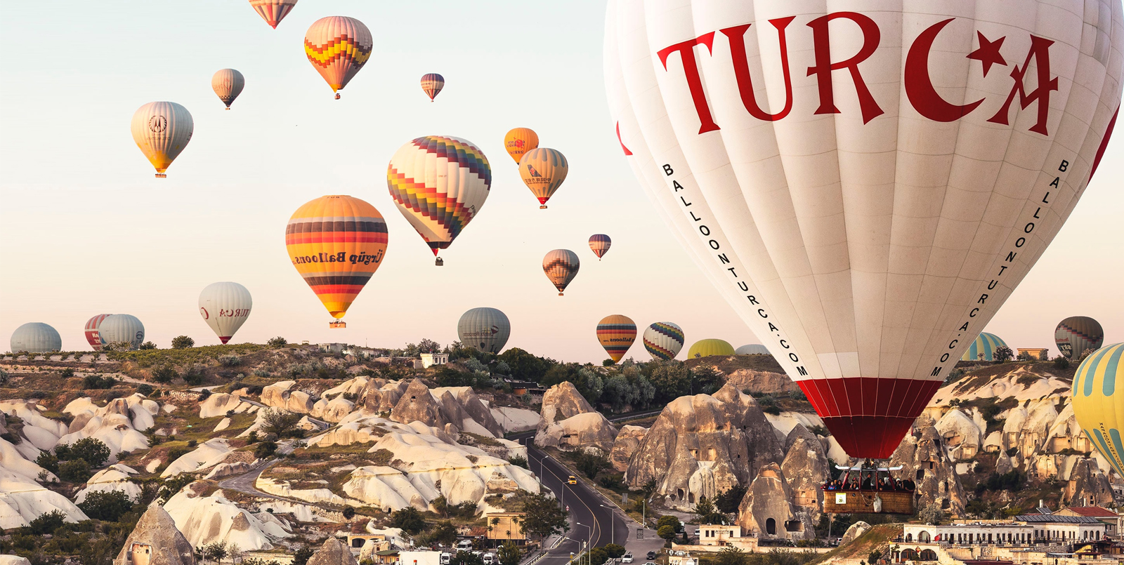 ballonnen boven Cappadocia